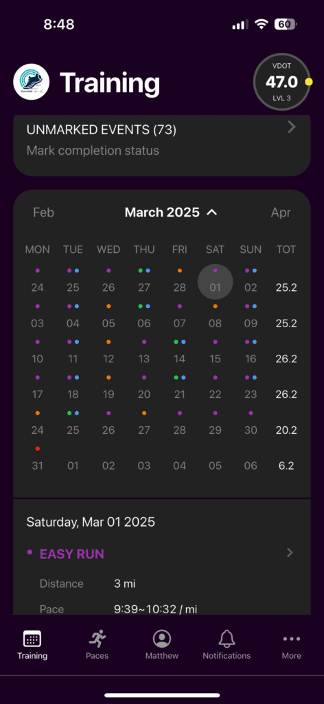 Personalized running training plans & coaching services for runners of all levels.